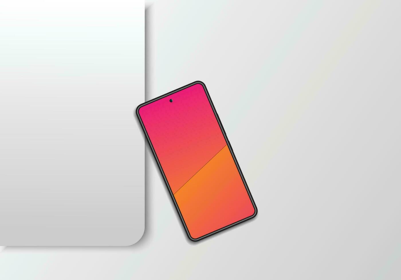 Vector smartphone with gradient screen