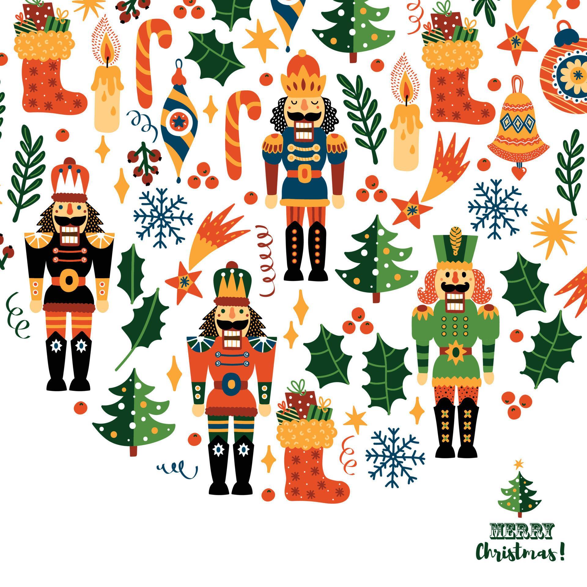 Cute Nutcracker.Christmas vector card. Cute illustration. 11426738