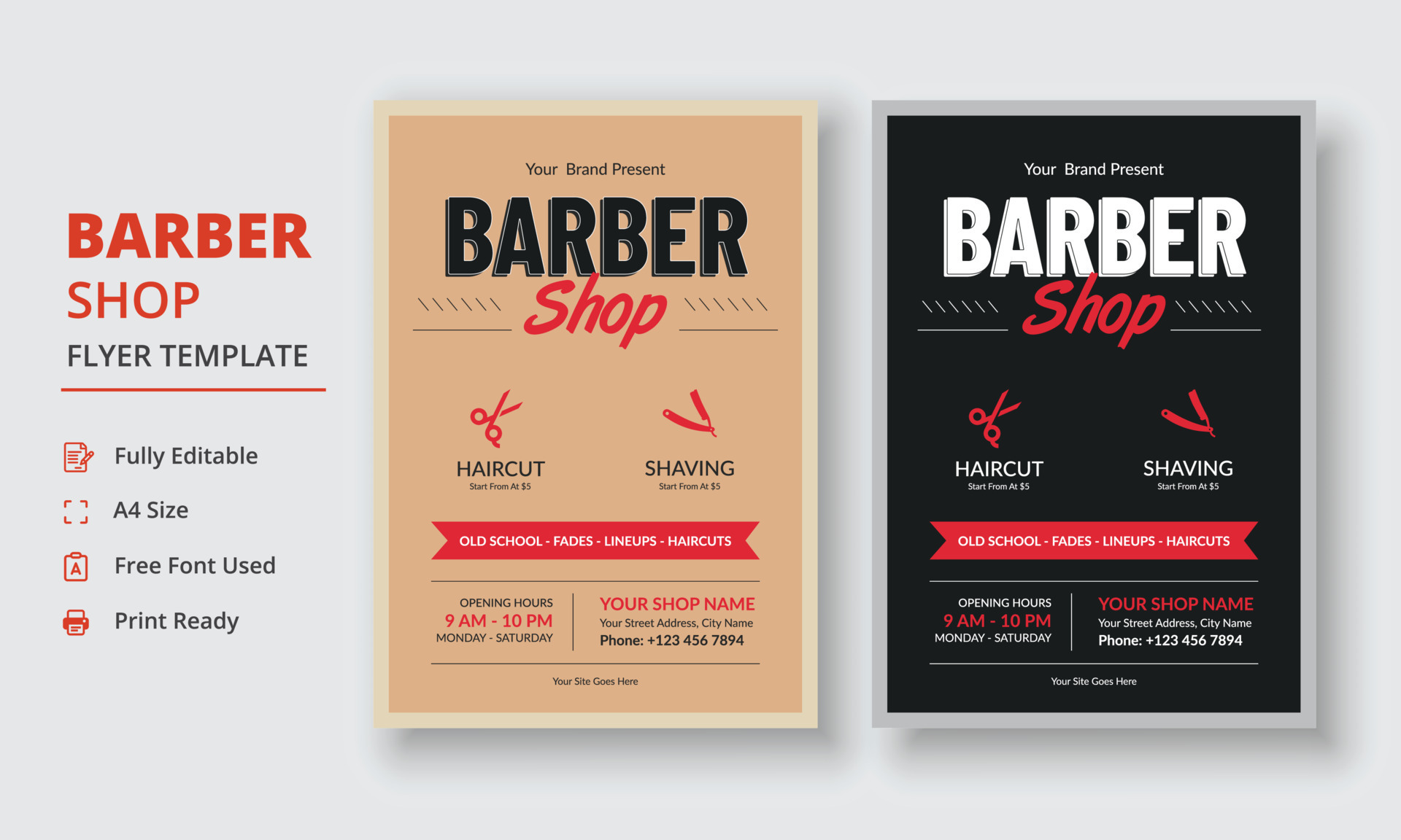Barber Shop Flyer Template Salon Flyer Template Beauty Salon Flyer Barber Shop Flyer Template Salon Flyer Template Beauty Salon Flyer