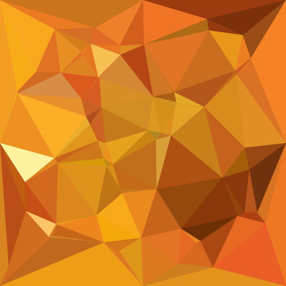 Dark Orange Yellow Abstract Low Polygon Background vector