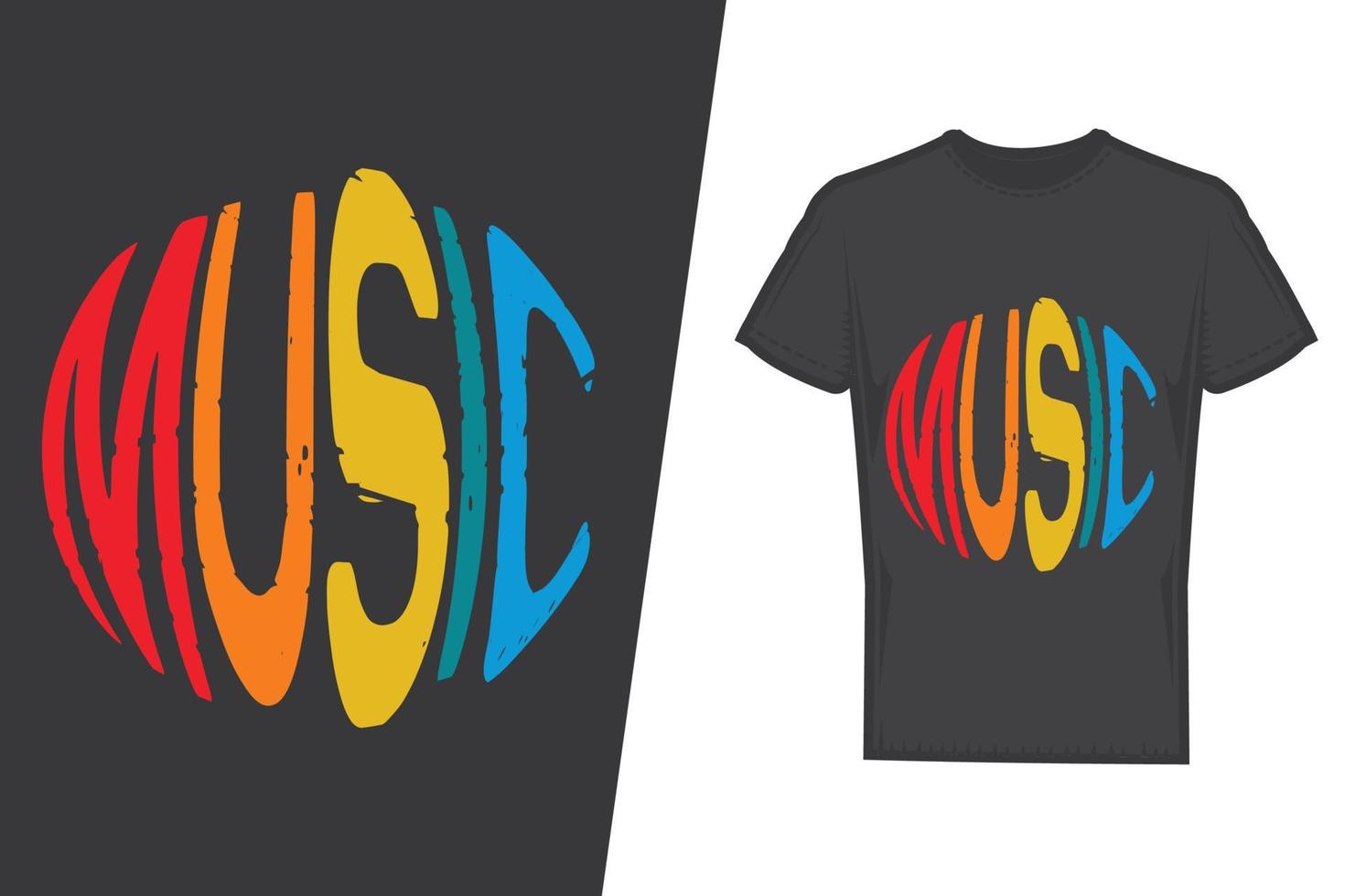 diseño de camisetas de música. vector de diseño de camiseta de música. para la impresión de camisetas y otros usos.