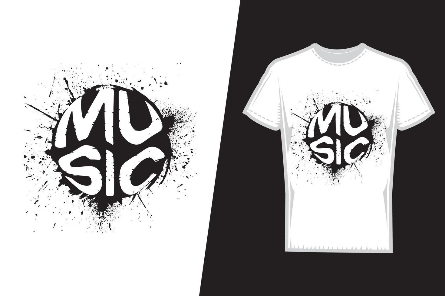 Music T-shirt design. Music t-shirt design vector. For t-shirt print and other uses. vector