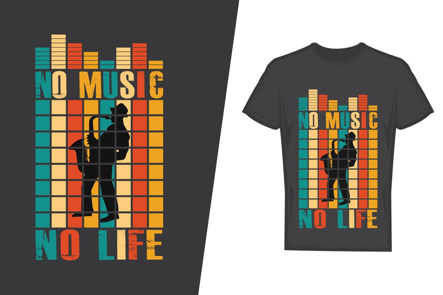 diseño de camisetas de música. vector de diseño de camiseta de música. para la impresión de camisetas y otros usos.