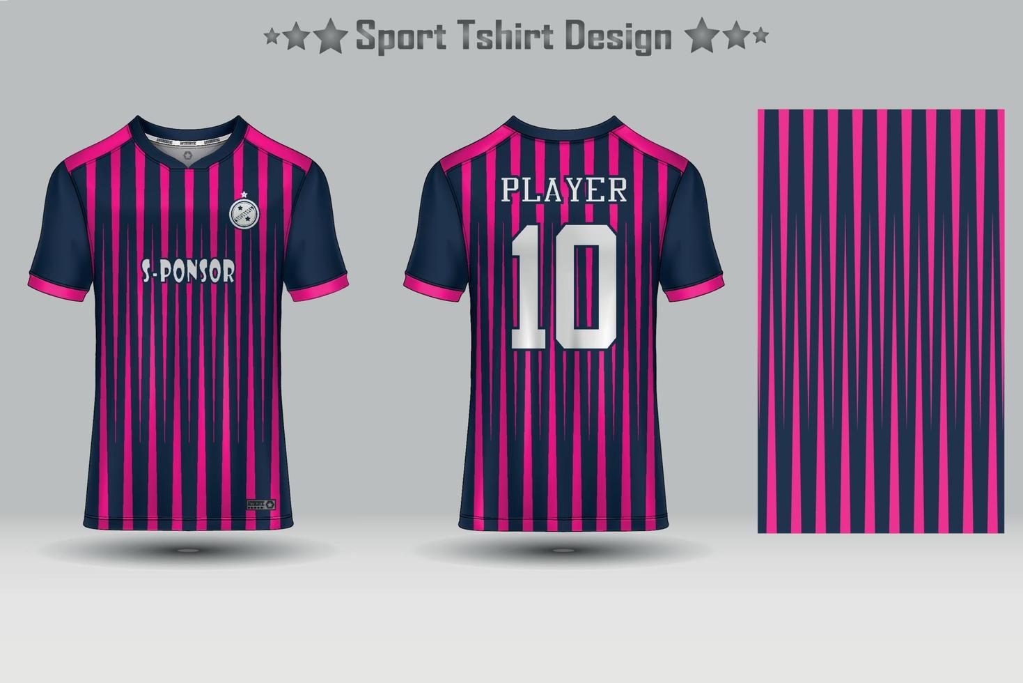 Soccer jersey mockup football jersey design sublimation sport t shirt design collection for racing, cycling, gaming, motocross vector