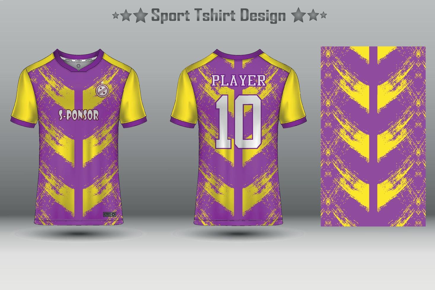 Soccer jersey mockup football jersey design sublimation sport t shirt design collection for racing, cycling, gaming, motocross vector
