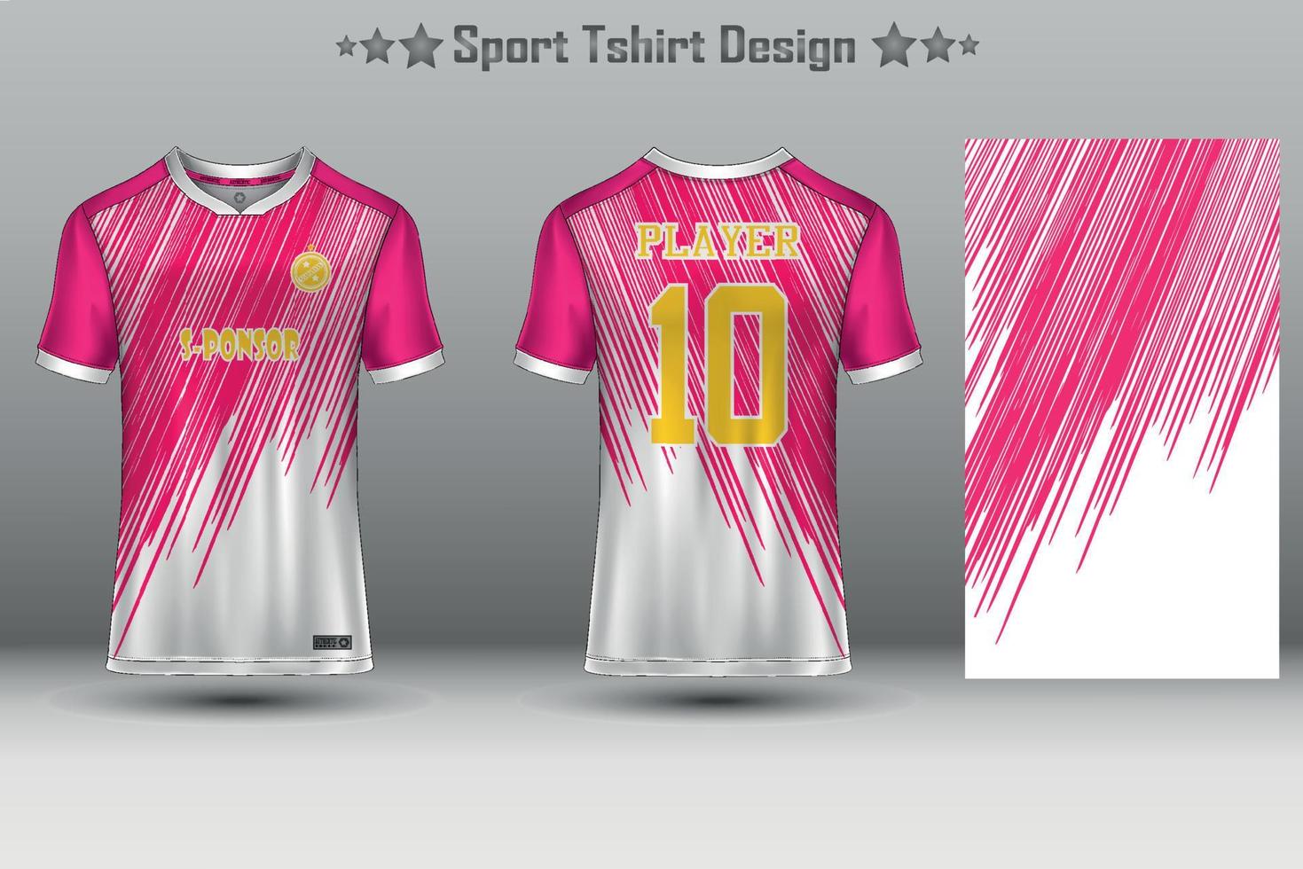 Soccer jersey mockup football jersey design sublimation sport t shirt design collection for racing, cycling, gaming, motocross vector