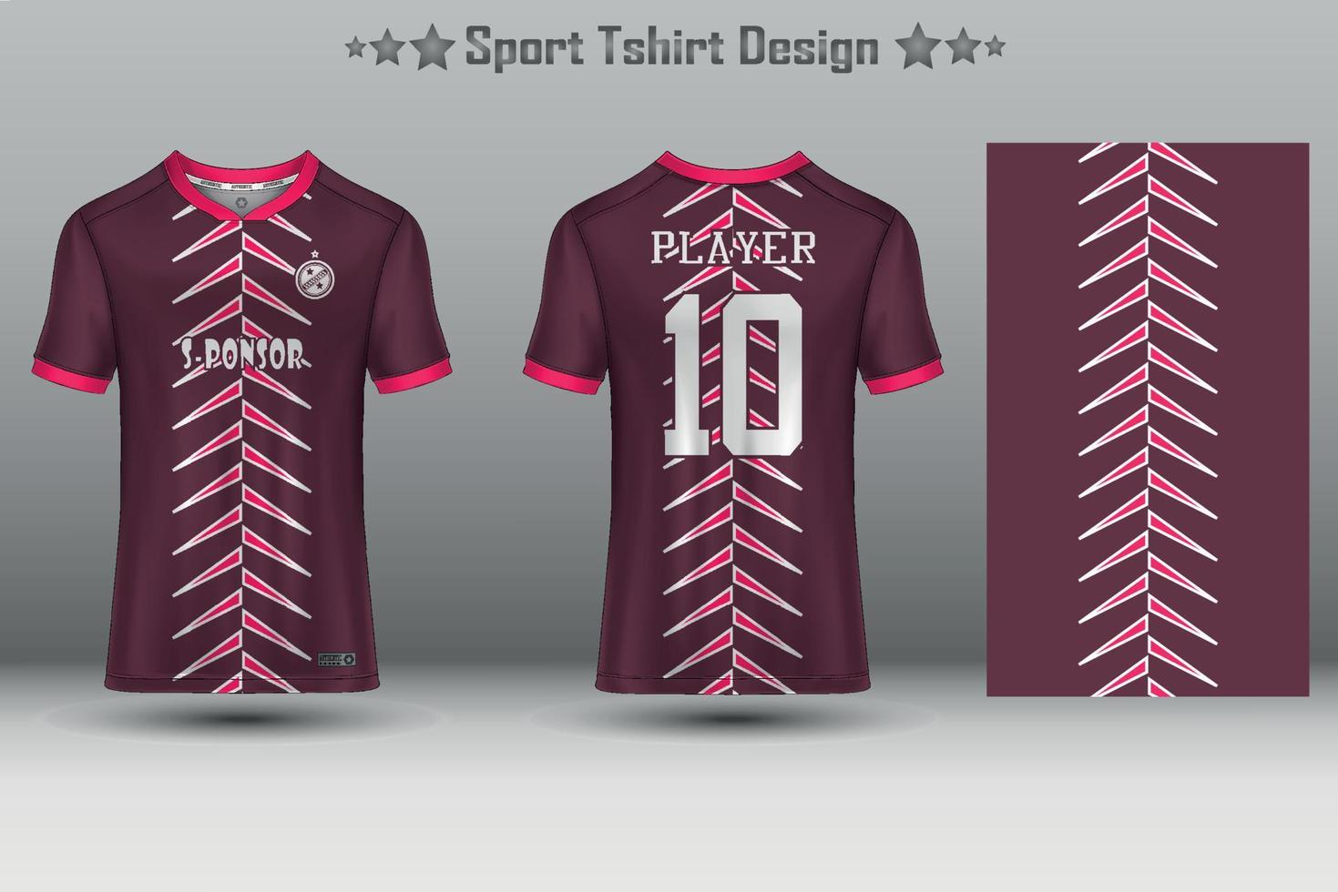 Soccer jersey mockup football jersey design sublimation sport t shirt design collection for racing, cycling, gaming, motocross vector