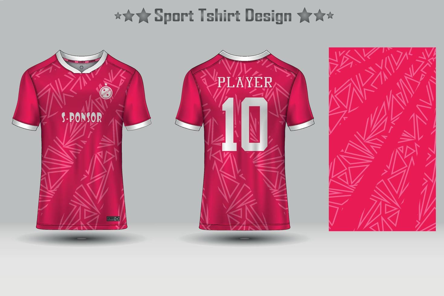 Soccer jersey mockup football jersey design sublimation sport t shirt design collection for racing, cycling, gaming, motocross vector