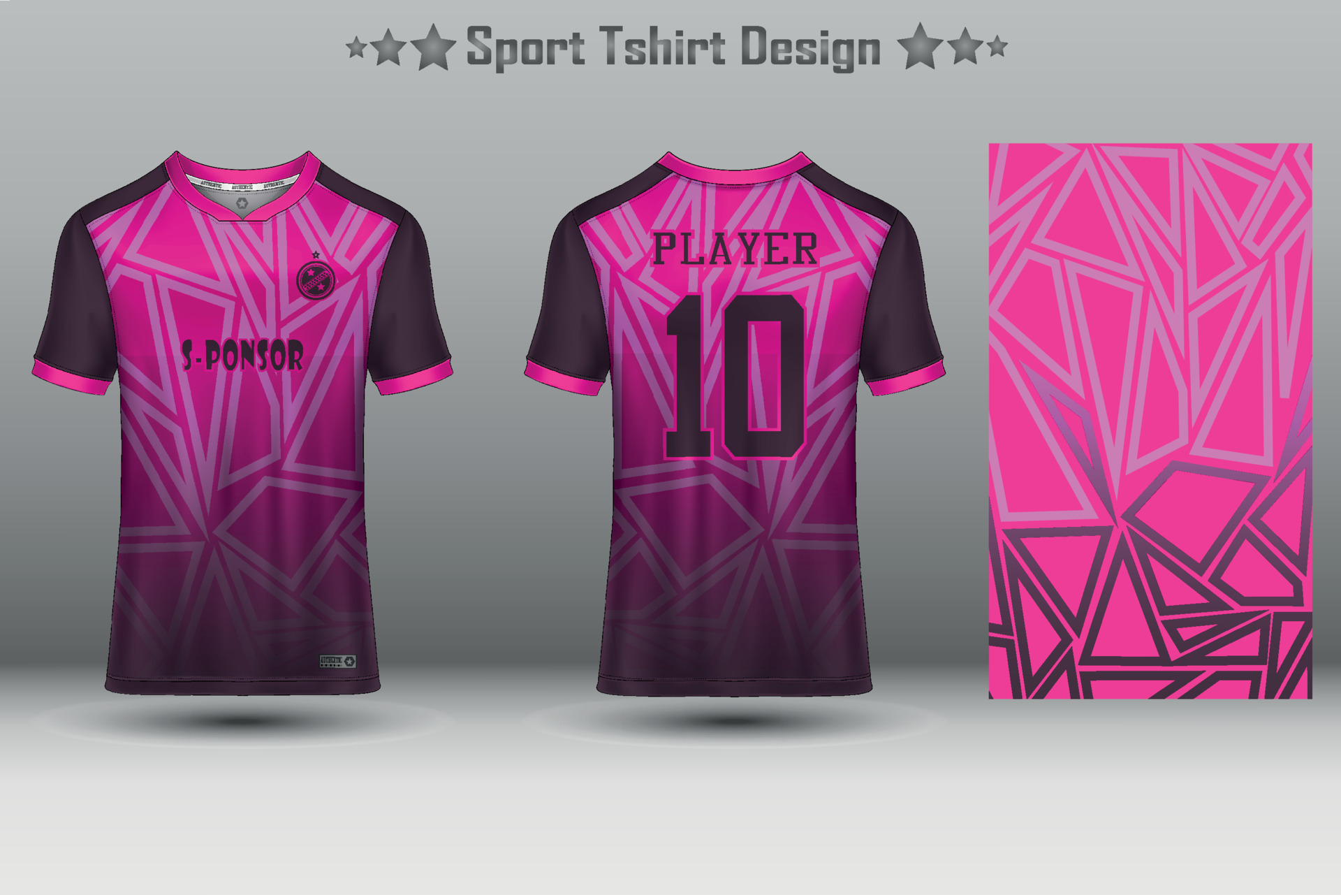 Custom Pink Pink-Black Sublimation Soccer Uniform Jersey Free