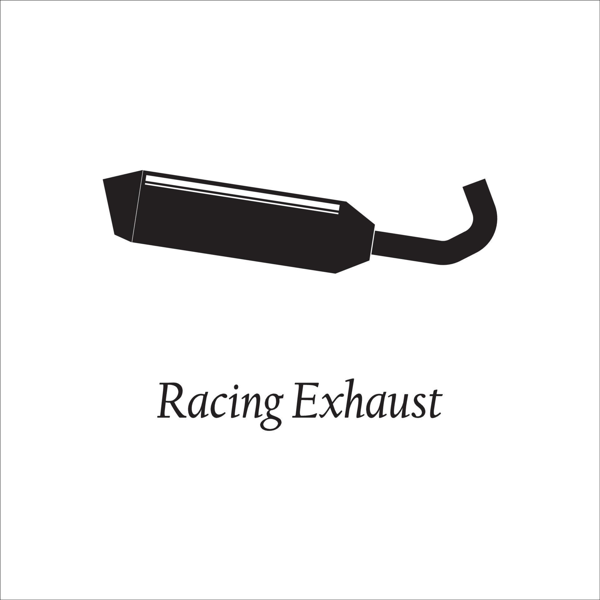 exhaust racing icon logo vector design, this vector image can be used