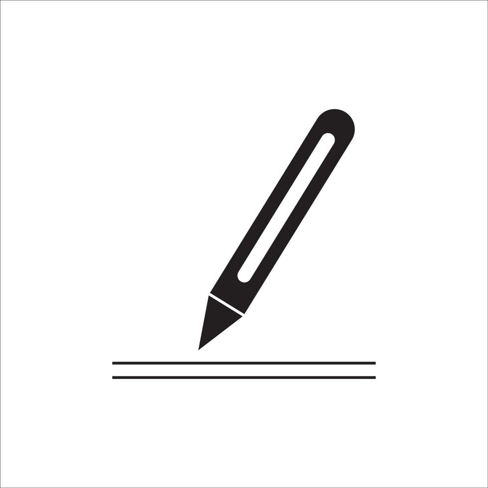 pen icon logo vector design, this image can be used for making company logos and others