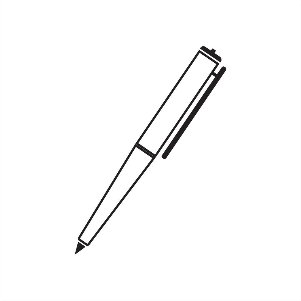 pen icon logo vector design, this image can be used for making company logos and others