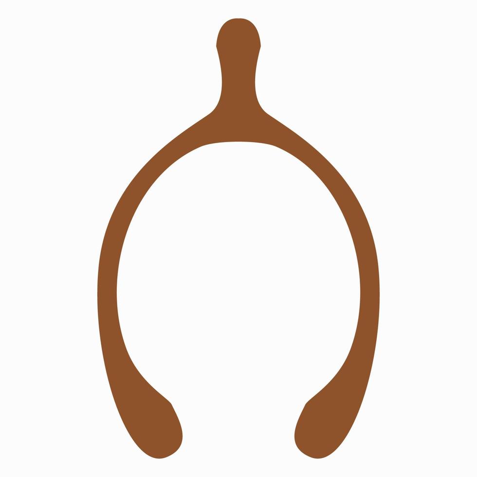 Illustration of a Broken wishbone on Thanksgiving vector