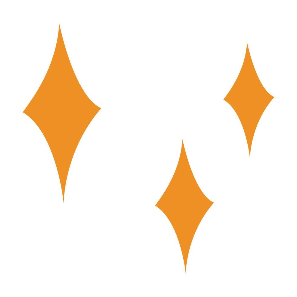 Yellow, gold, orange sparkles symbols vector, light effect stars and bursts collection. Vector. vector