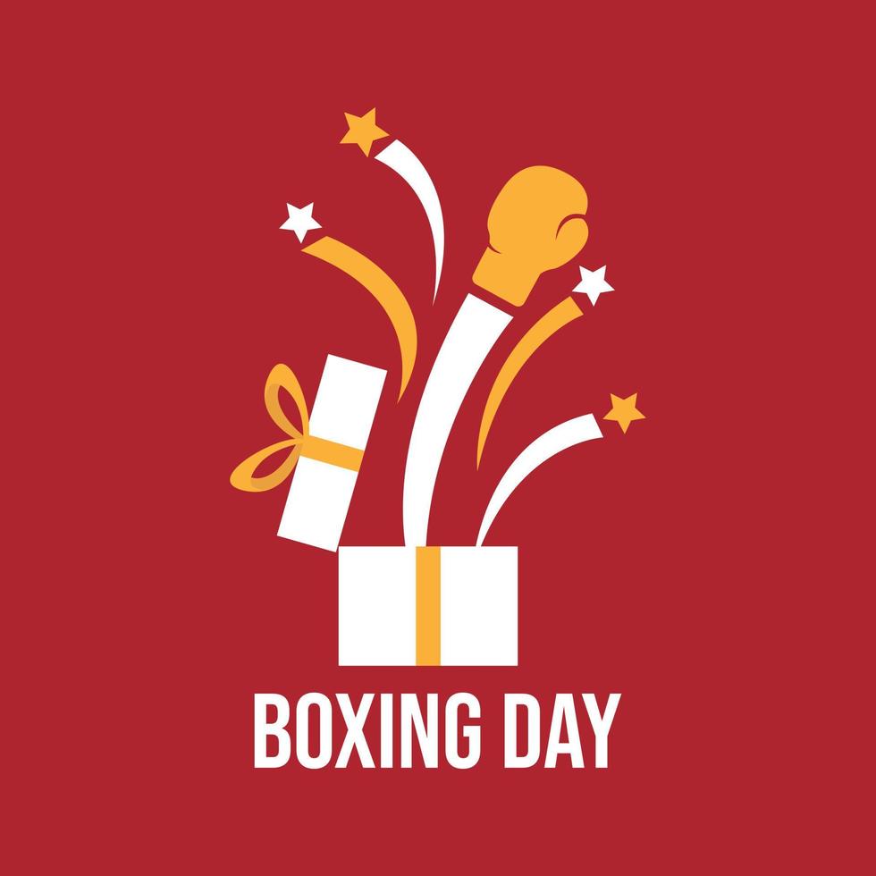 Boxing day graphic design vector image