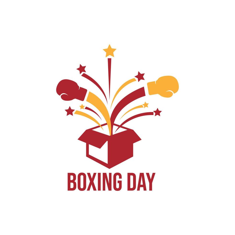 Boxing day graphic design vector image