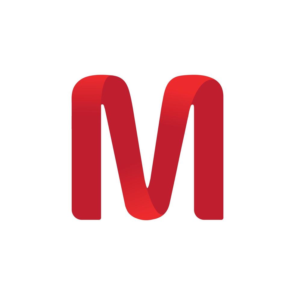 Letter M logo vector illustration template