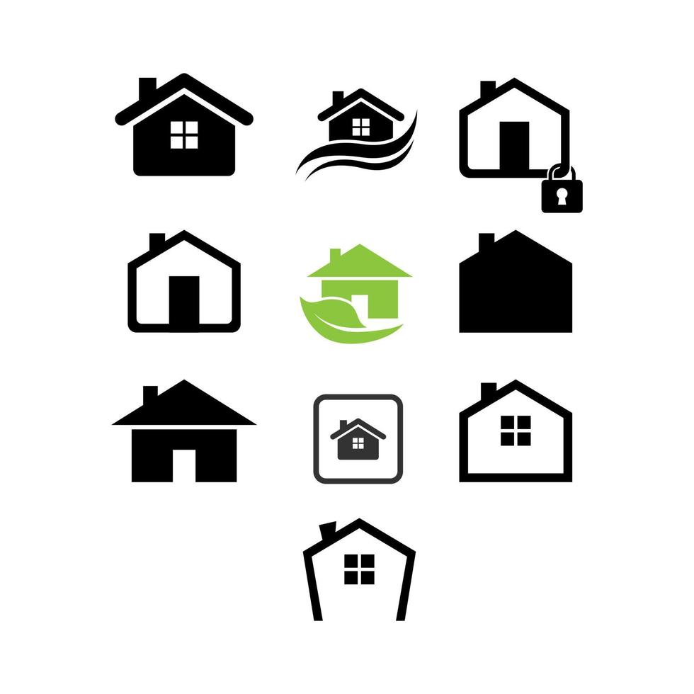 House icon set vector image design on white background