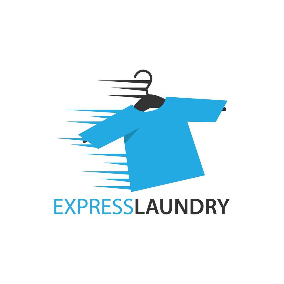 Ilustración de vector de concepto de servicios de lavandería express