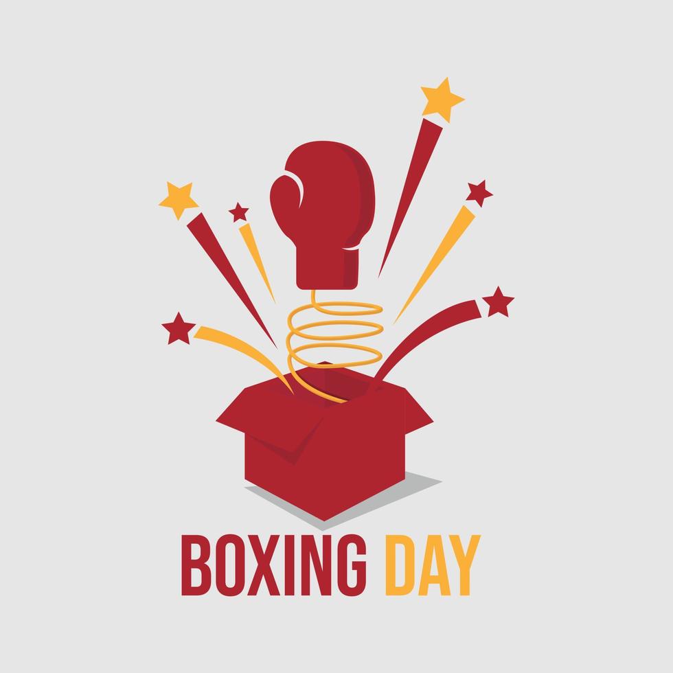 Boxing day graphic design vector image