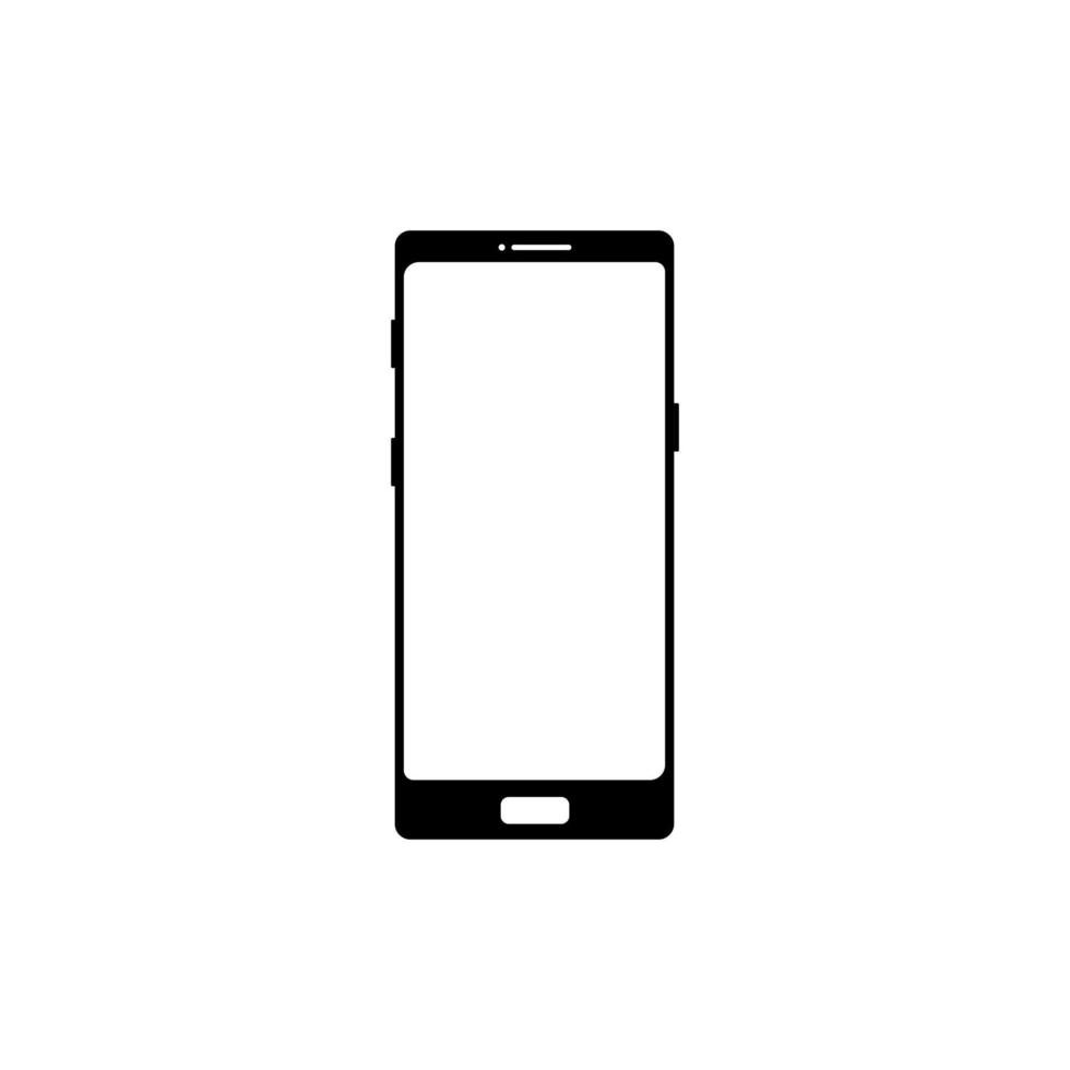 Mobile phone icon vector in modern flat style design