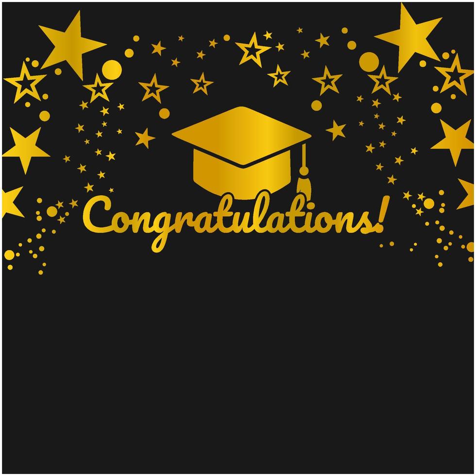HAPPY GRADUATION BANNER AND POSTER TEMPLATE vector