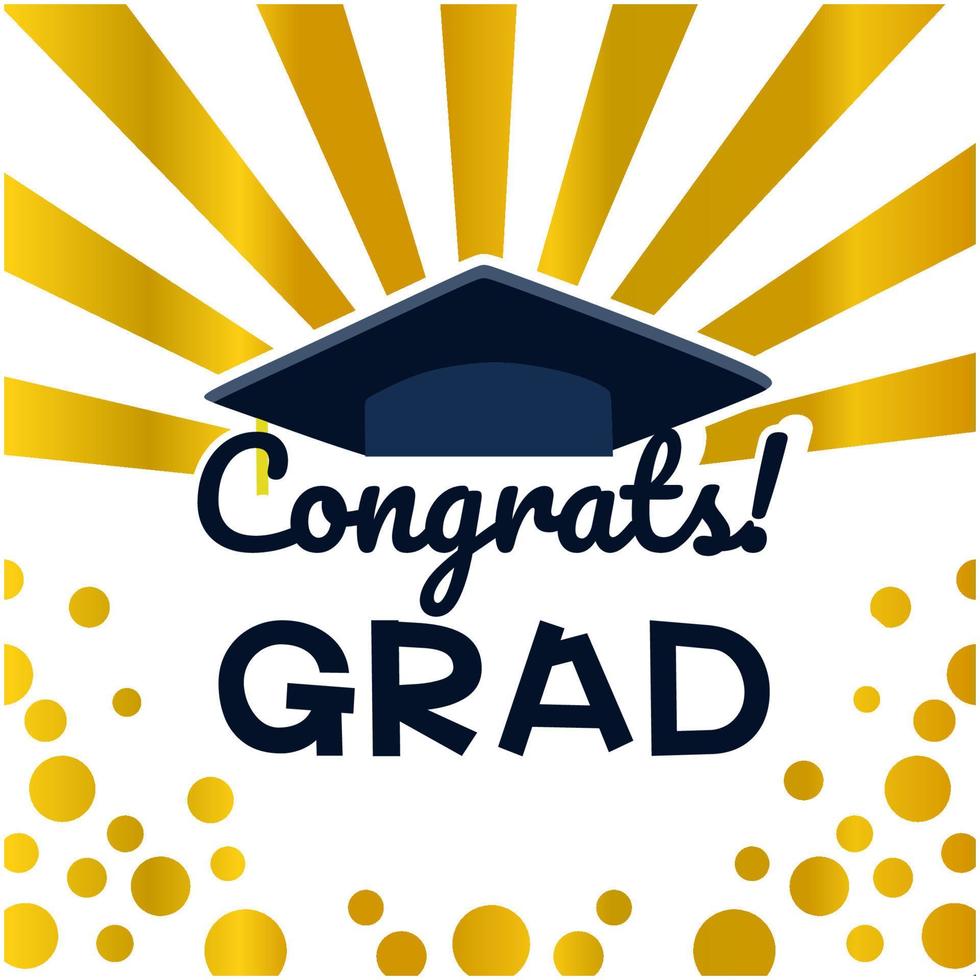 HAPPY GRADUATION BANNER AND POSTER TEMPLATE vector