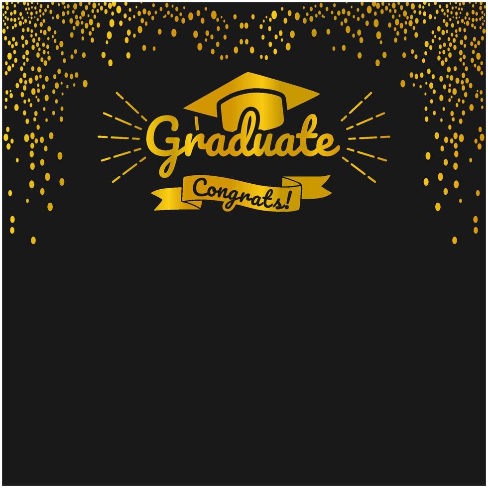 HAPPY GRADUATION BANNER AND POSTER TEMPLATE vector