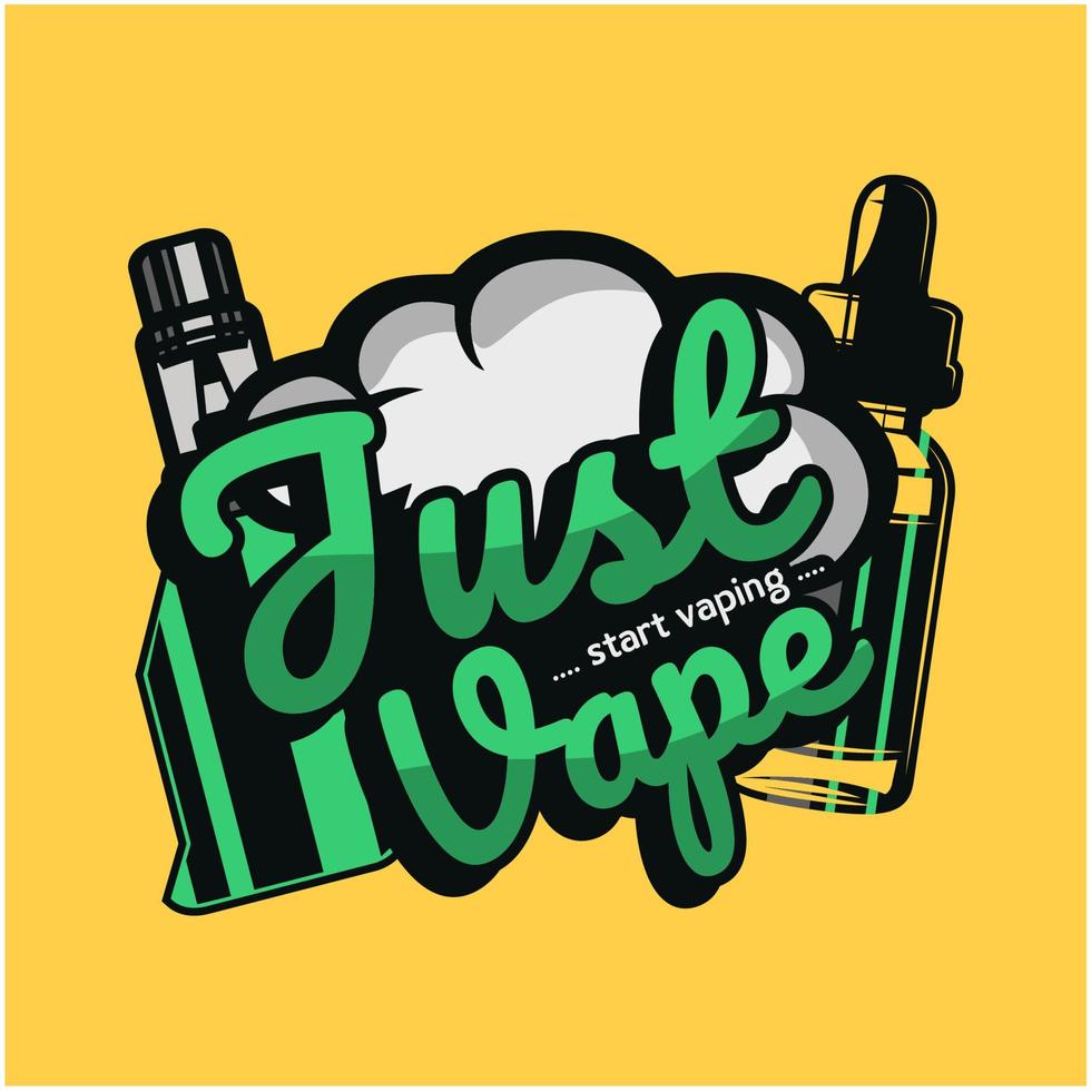 logotipo de vape nuevo vector