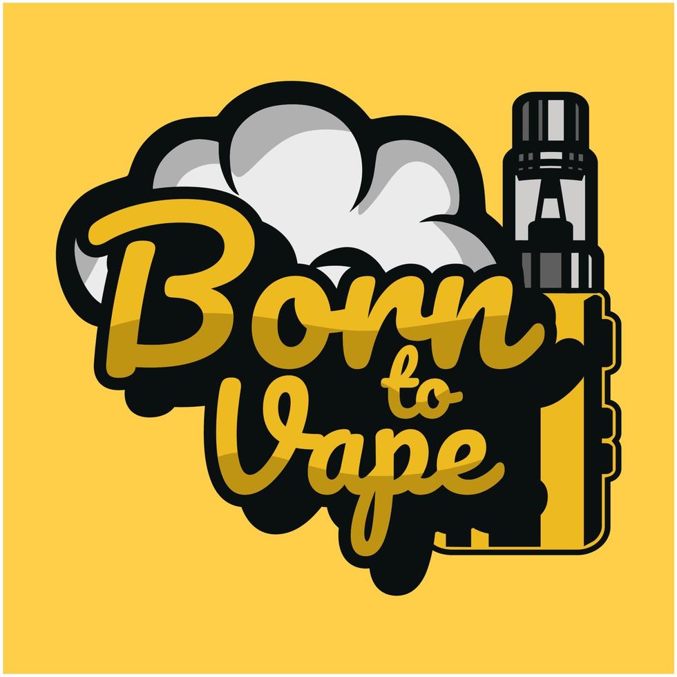 logotipo de vape nuevo vector