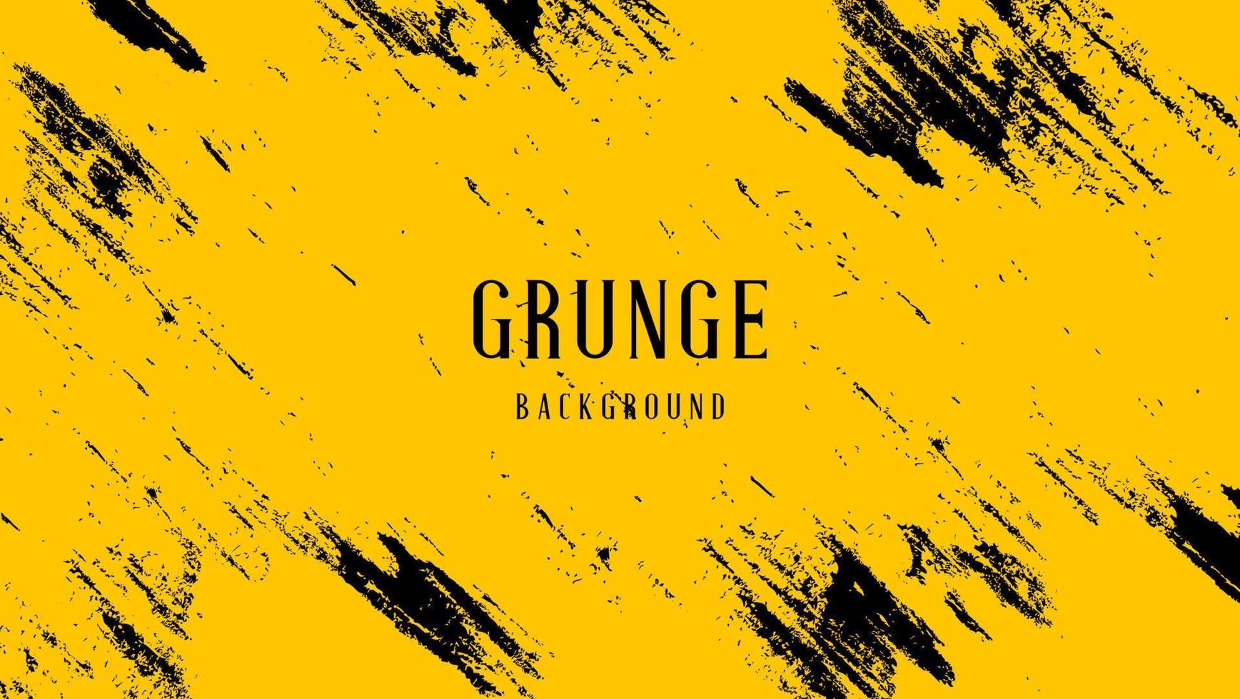 fondo de grunge amarillo mínimo con textura de rayado negro vector