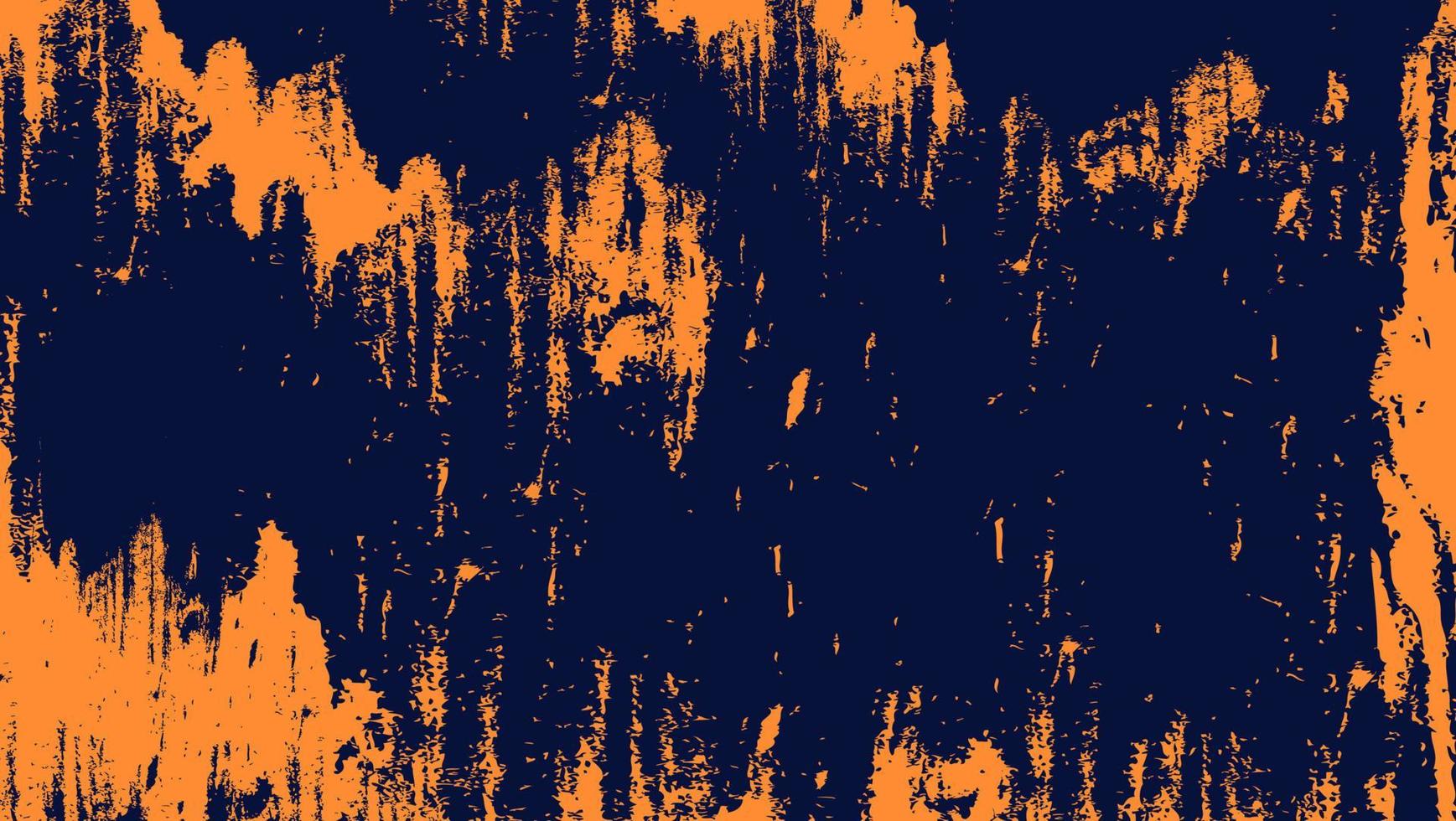 Abstract Orange Chaos Grunge Texture In Dark Purple Background vector