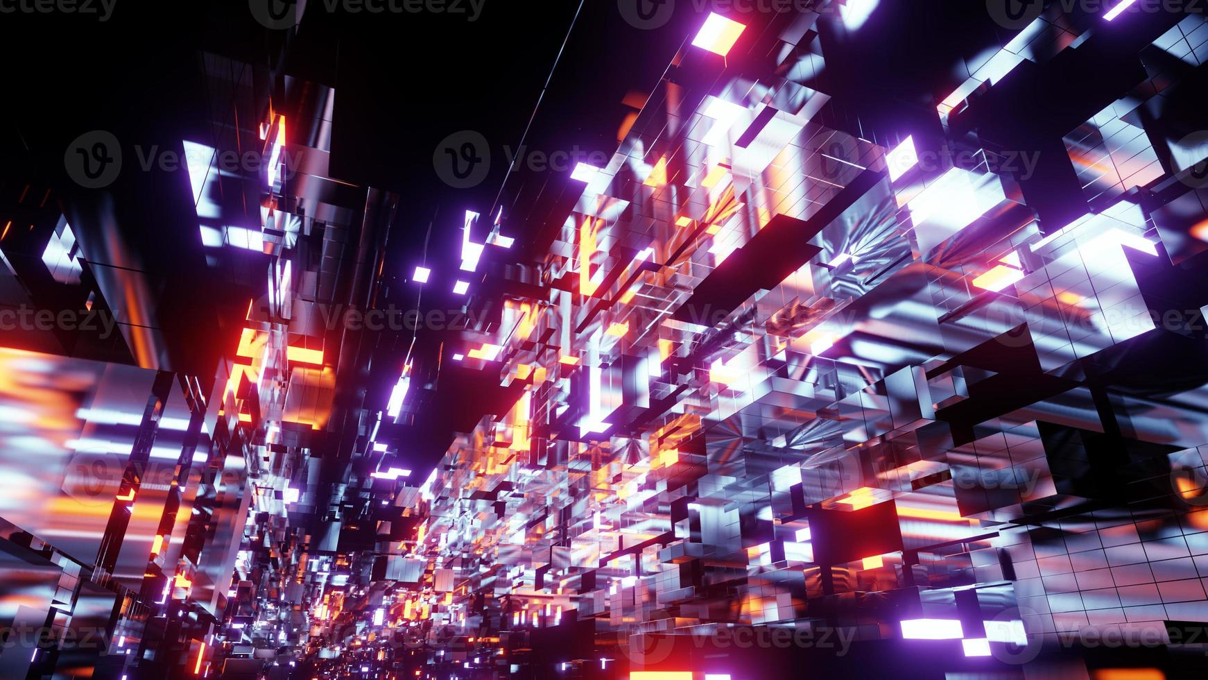 3D illustration Background for advertising and wallpaper in sci fi and technology innovation scene. 3D rendering in decorative concept. photo