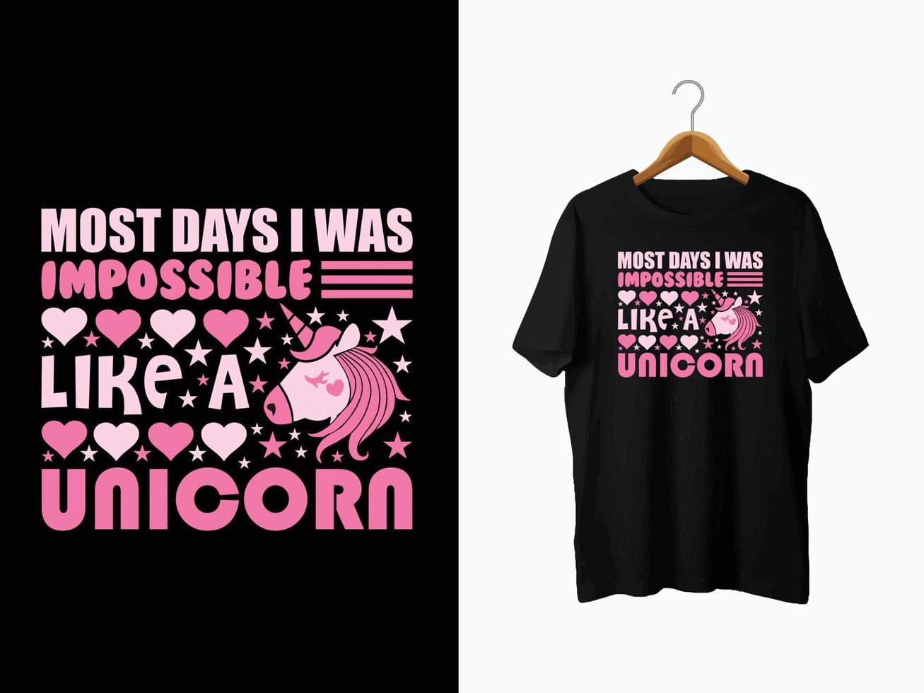 diseño de camiseta de unicornio vector
