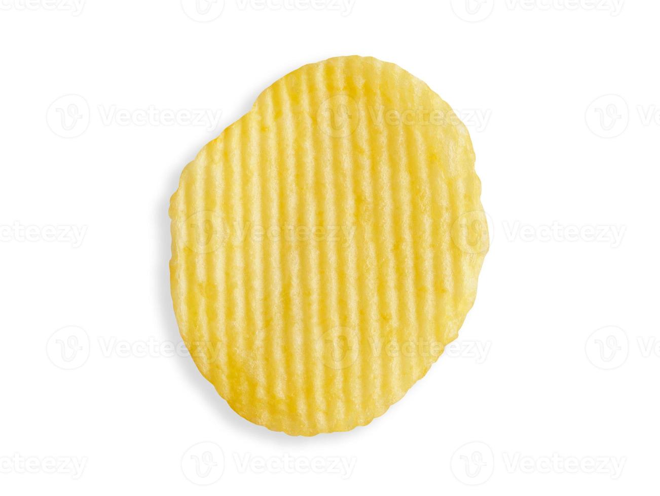 potato chip isolated on white background with clipping path photo