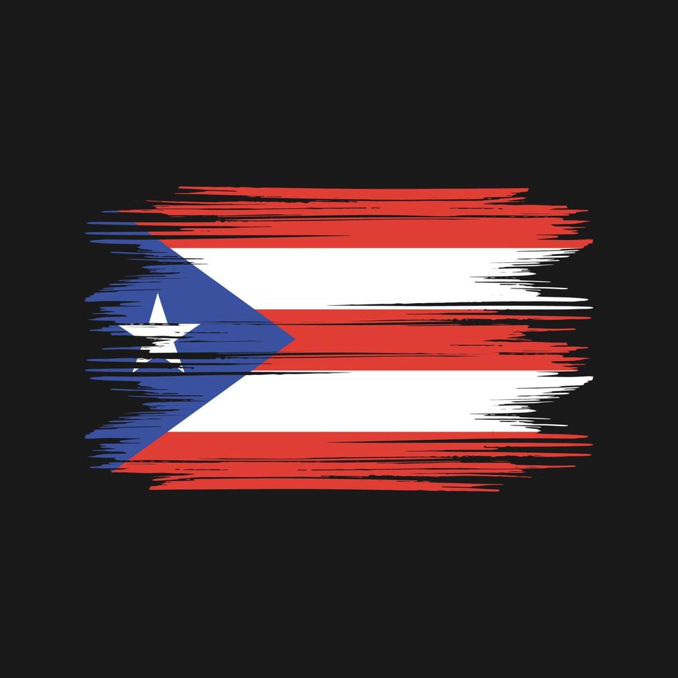 Puerto Rico flag Design Free Vector