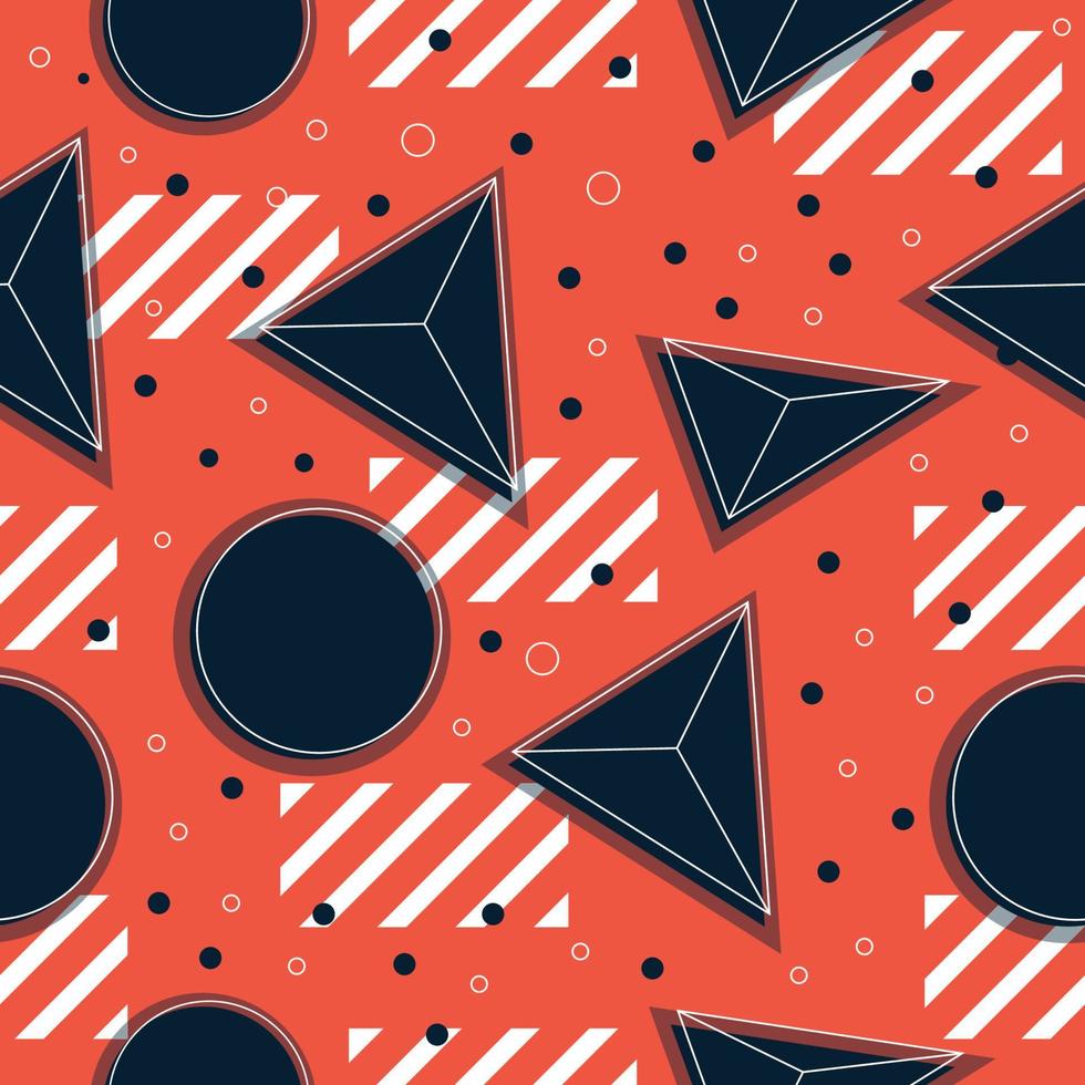 Abstract geometric seamless pattern vector