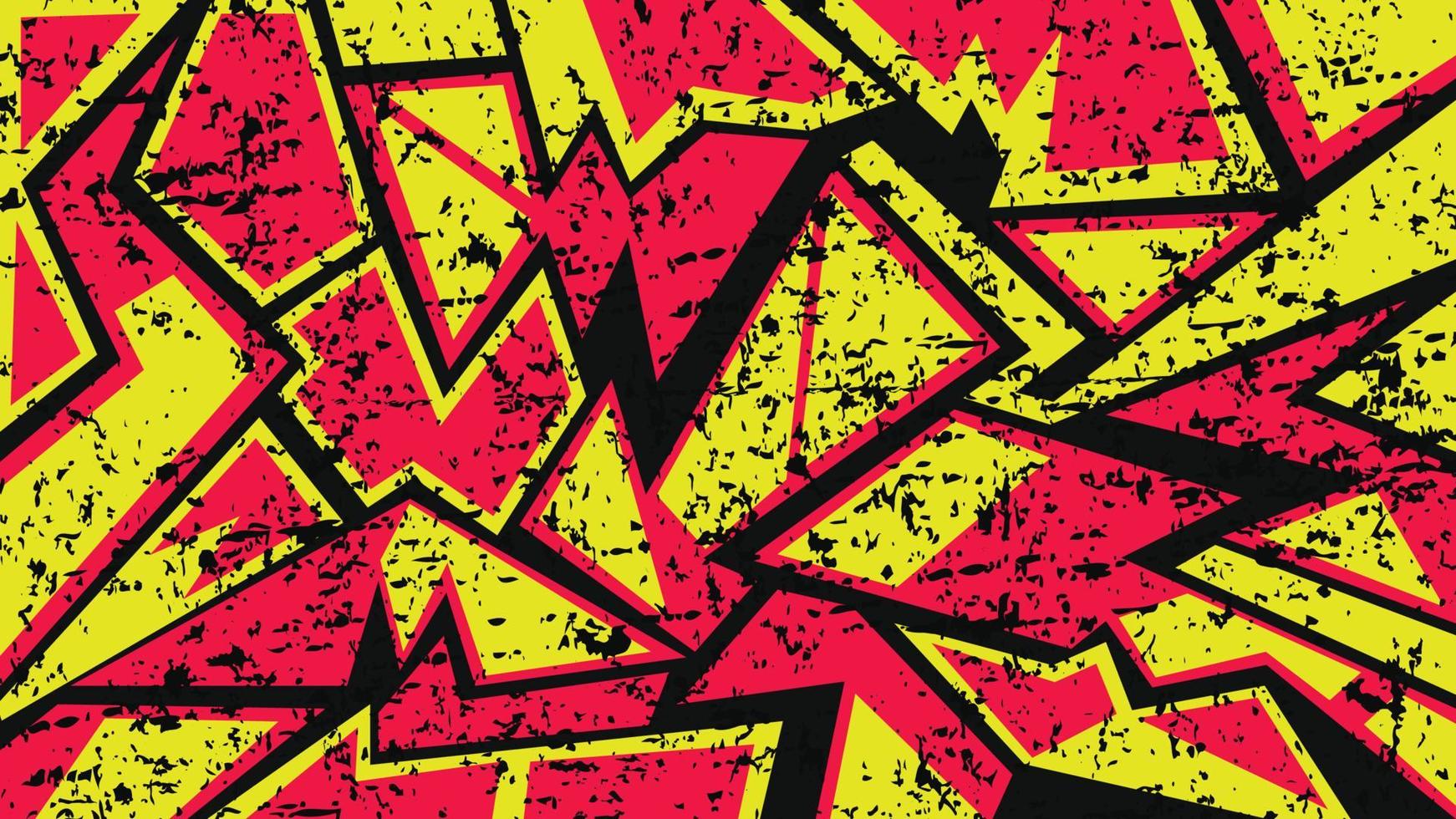 Red and yellow abstract grunge background vector