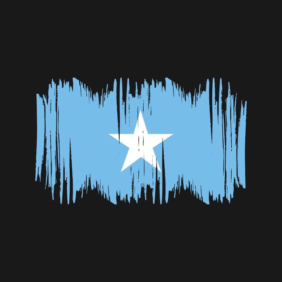 Somalia Flag Vector Brush. National Flag Brush Vector