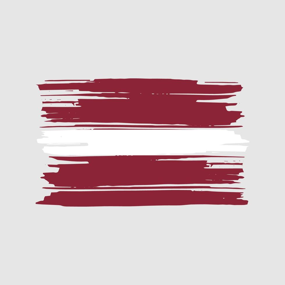 Latvia Flag Brush Vector. National Flag Design vector