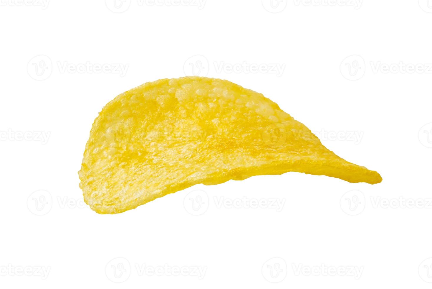 potato chips isolated on white background photo