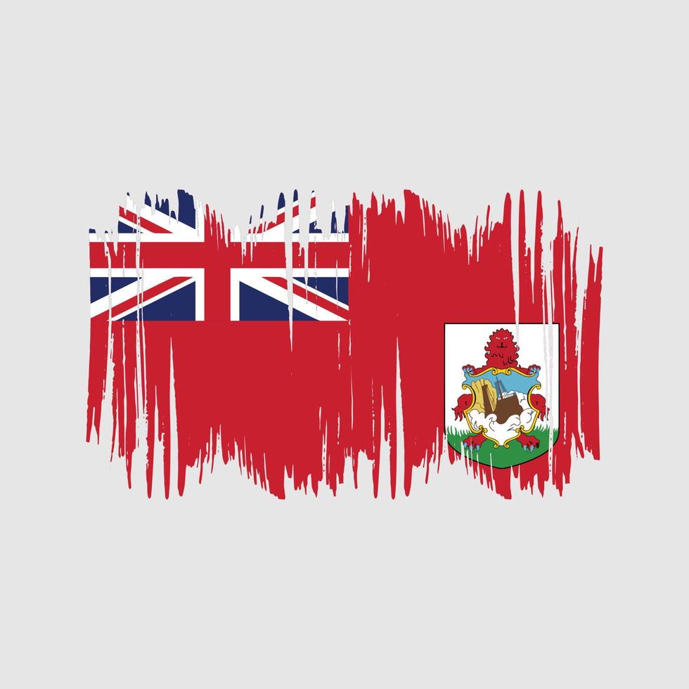 Bermuda Flag Vector Brush. National Flag Brush Vector