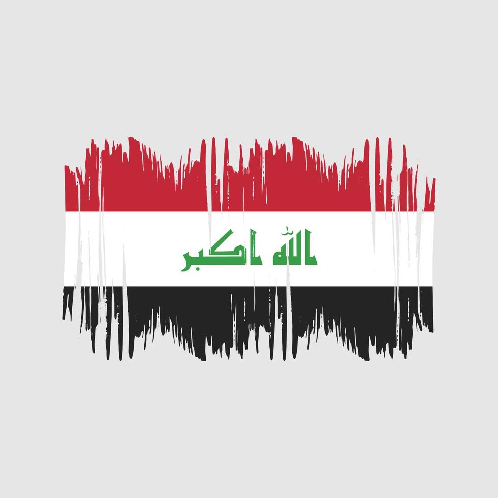 Iraq Flag Vector Brush. National Flag Brush Vector