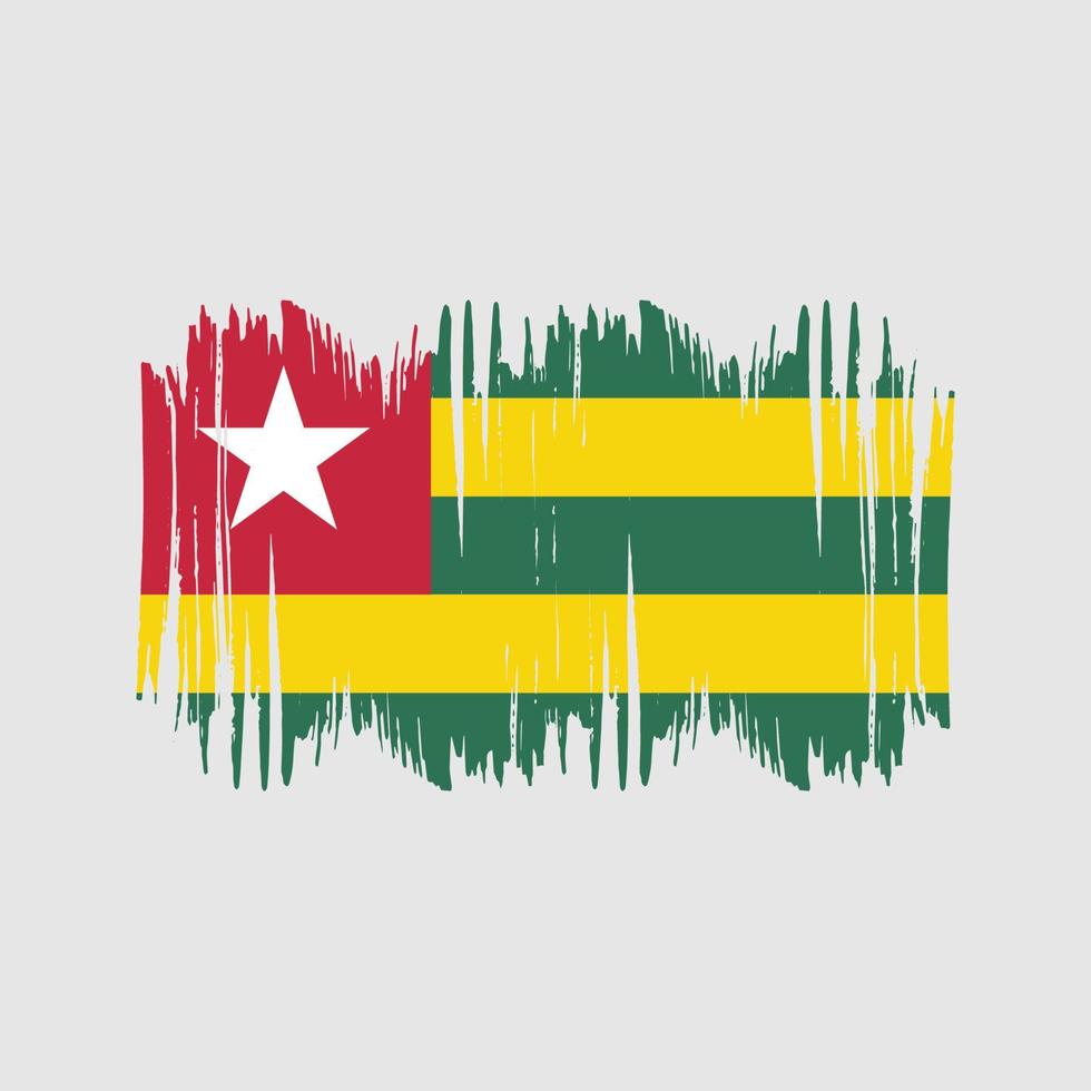 Togo Flag Vector Brush. National Flag Brush Vector