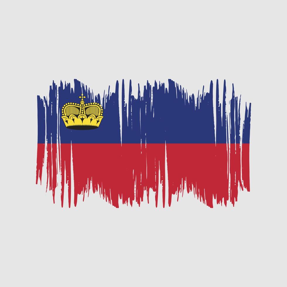 Liechtenstein Flag Vector Brush. National Flag Brush Vector