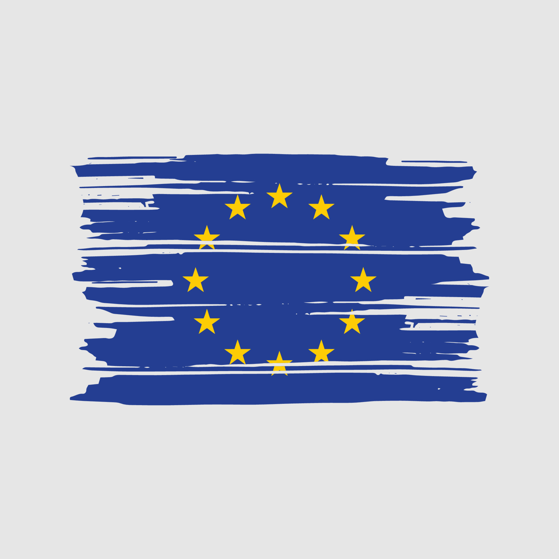 European Flag Brush Vector. National Flag Design 11429251 Vector Art at