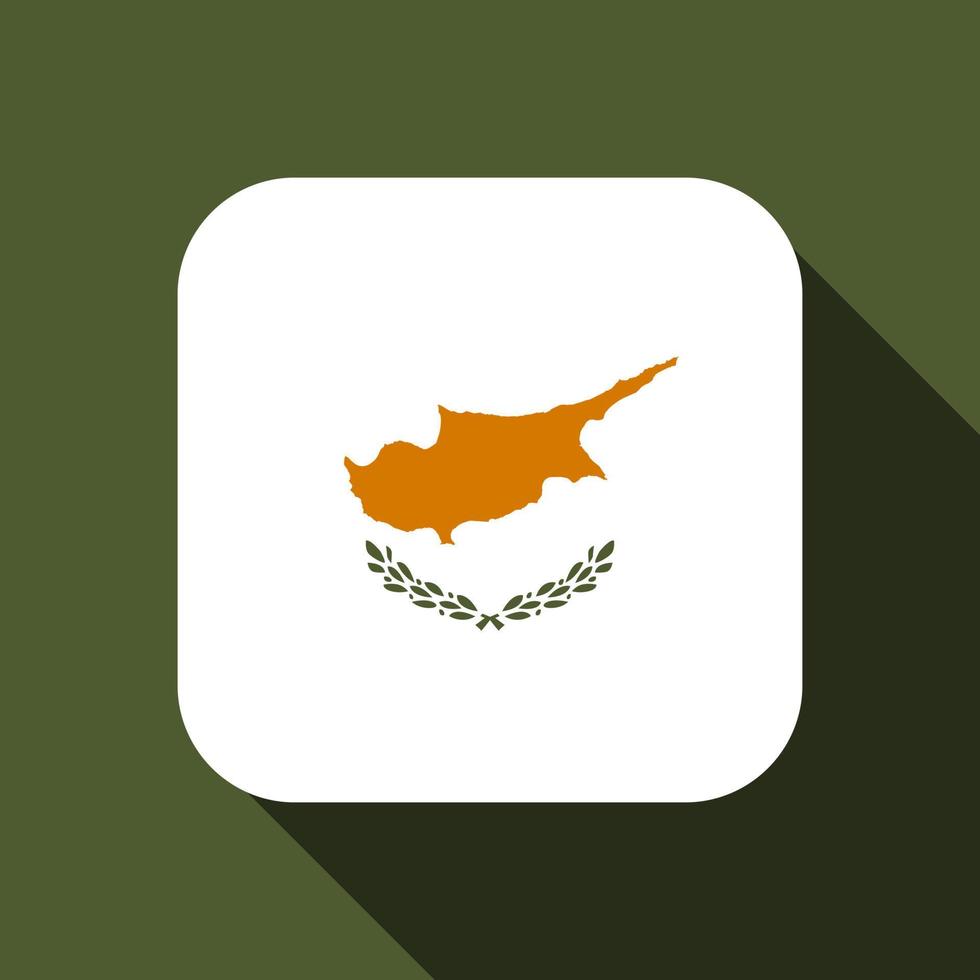 Cyprus flag, official colors. Vector illustration.