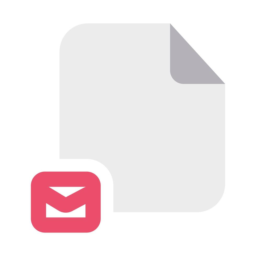 Message Files Icon with Flat Style vector