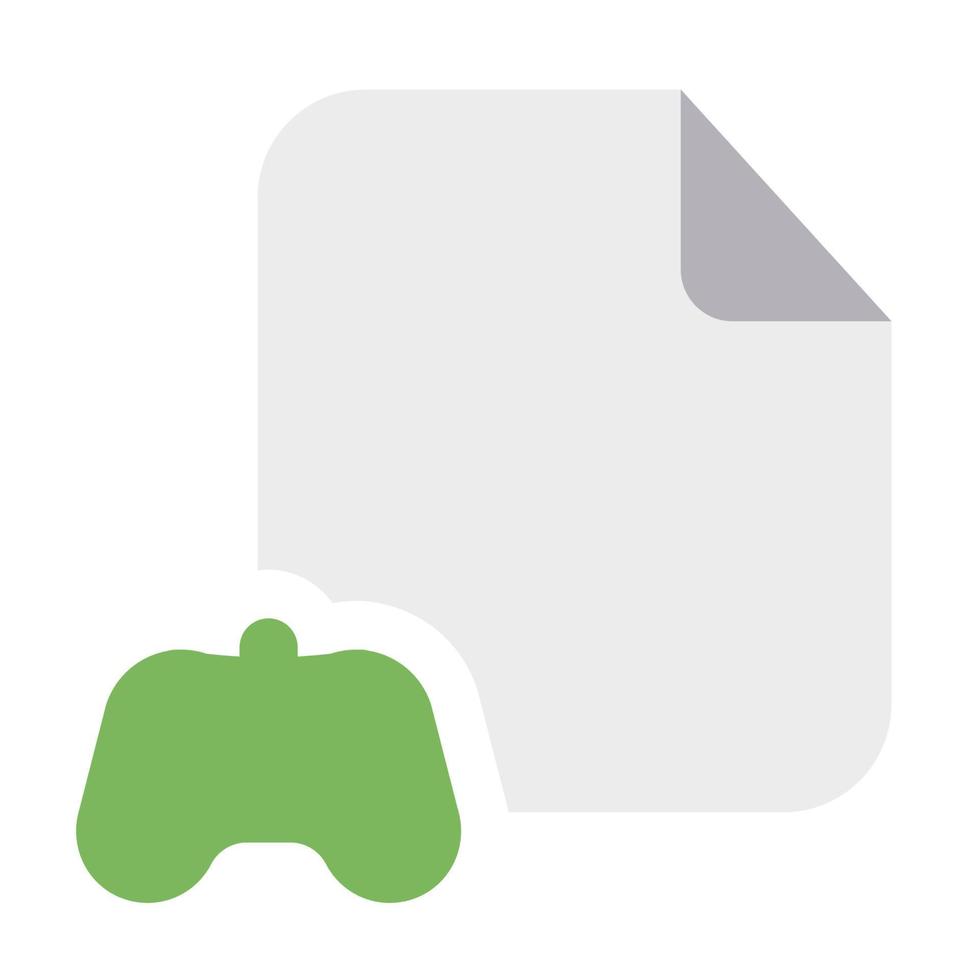 Game Files Icon with Flat Style vector