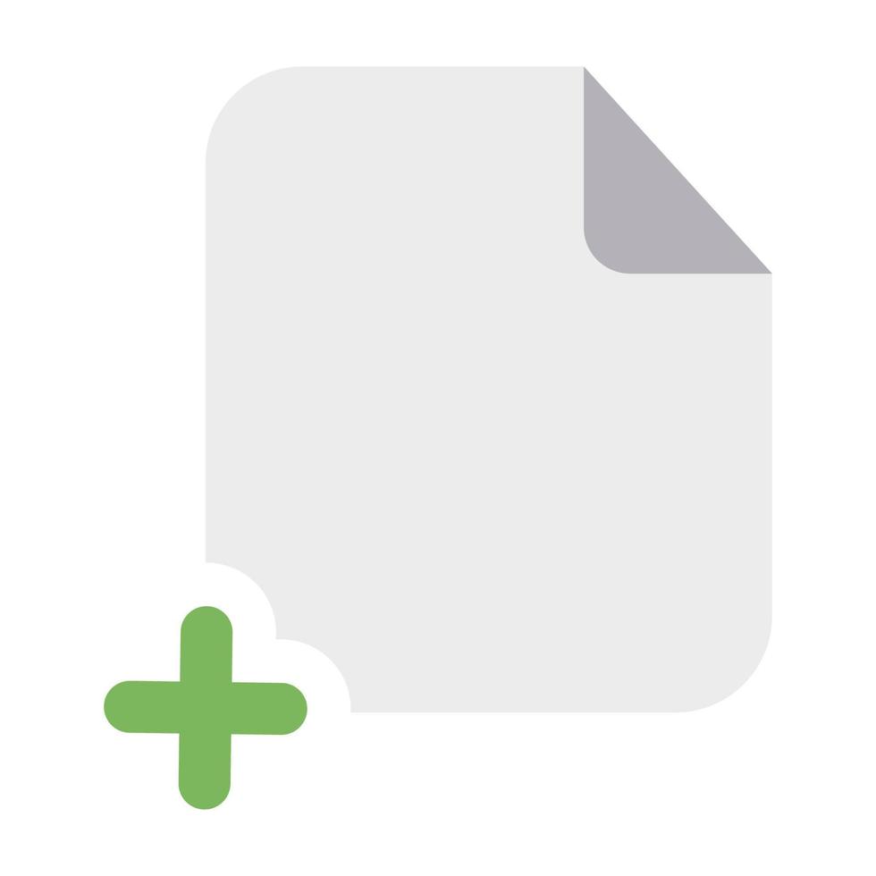 Add Files Icon with Flat Style vector